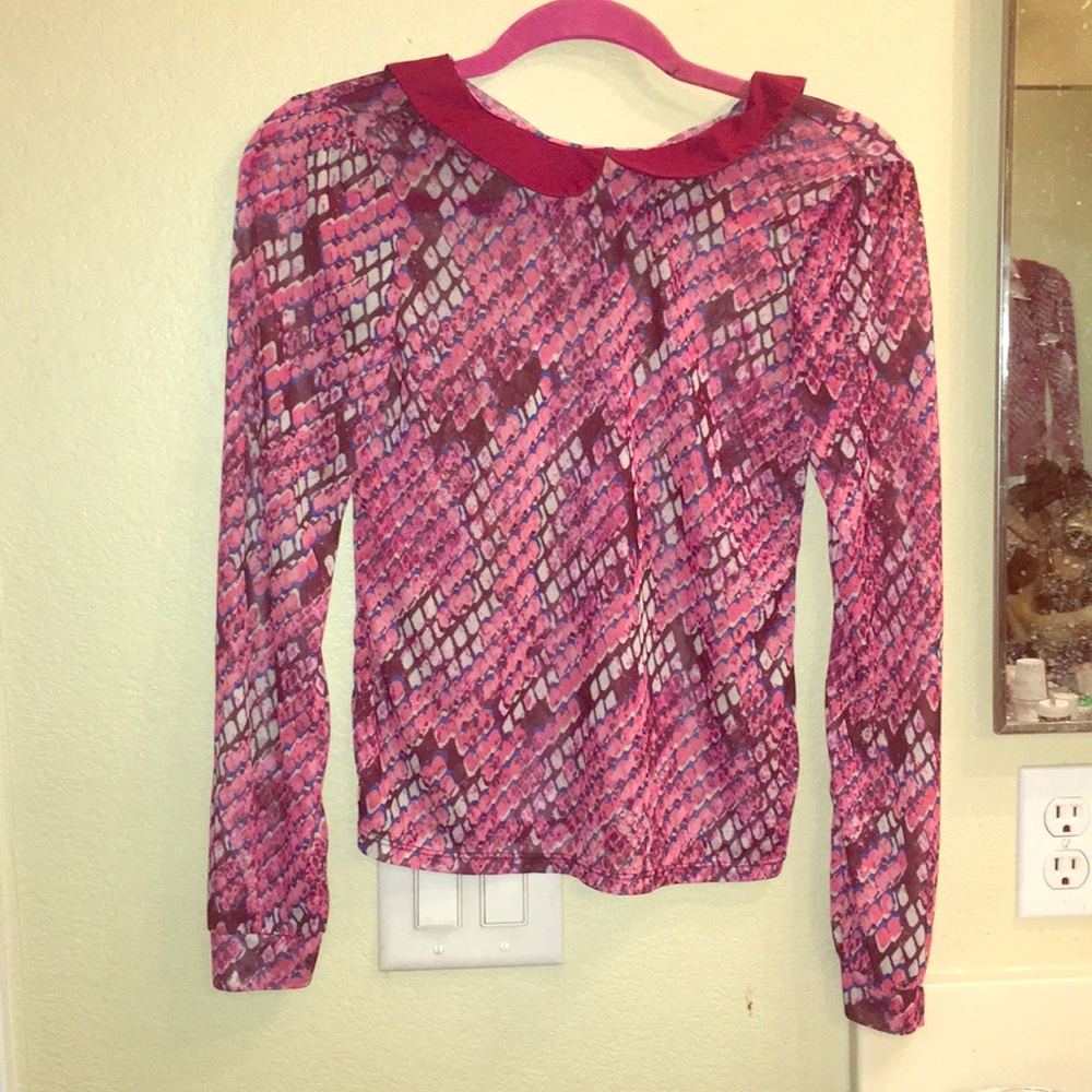 Burgundy top